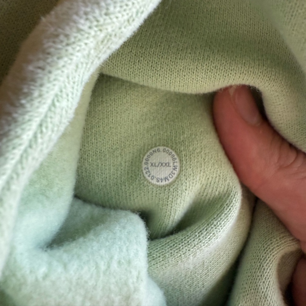 Lululemon Scuba Oversized Half-Zip Hoodie Creamy Mint - Picture 7 of 7